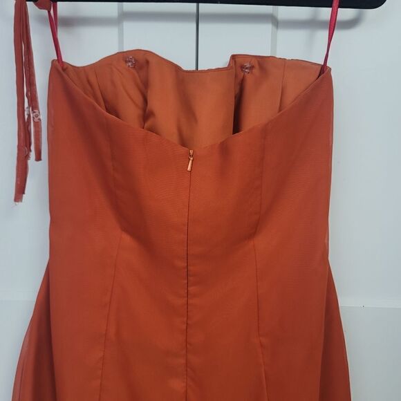 Impression BRIDAL formal rust dress, size 14 - Picture 12 of 13